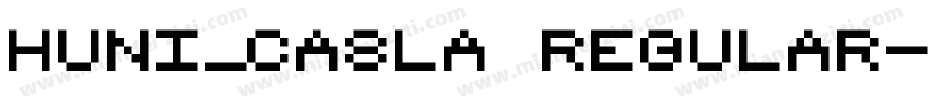 Huni_Casla Regular字体转换